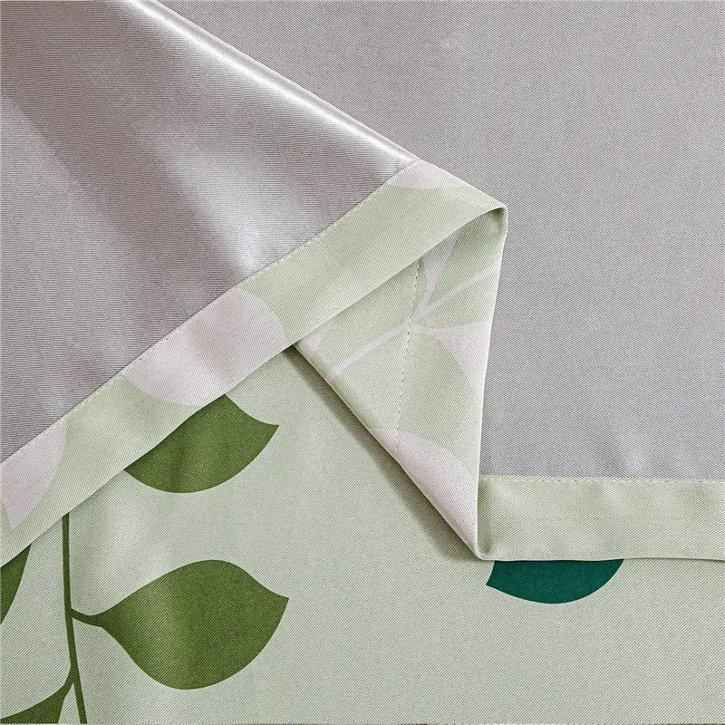 Tirai Gelap Cetak Shading 70% Lisme untuk Ruang Tamu Kamar Tidur Daun Cetak Tirai Dekorasi untuk Tirai Dapur Ruang