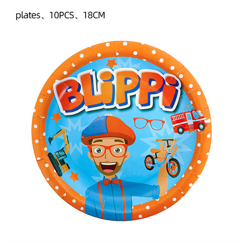 Uncle Blipping Birthday Party Decoration Disposable Tableware Balloon Cup Plate Teacher Tablecloth Kids Birthday Party Supplies