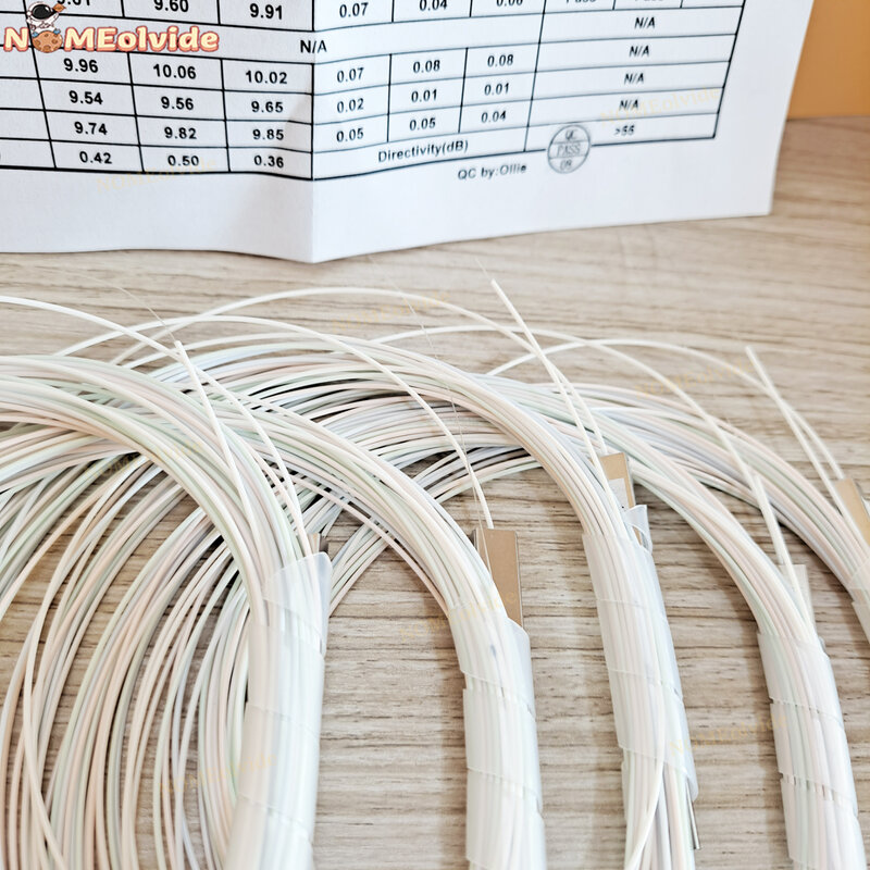 10 pçs/lote 1x2 1x4 1x8 1x16 sem conector cabo de fibra óptica plc divisor desencapado fibra 0.9mm 2,4 portas plc divisor blockless.