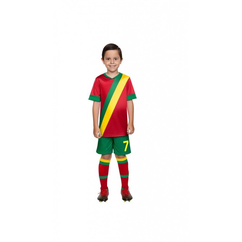 Camisas de futebol personalizadas infantis, uniformes respiráveis para meninos, capa