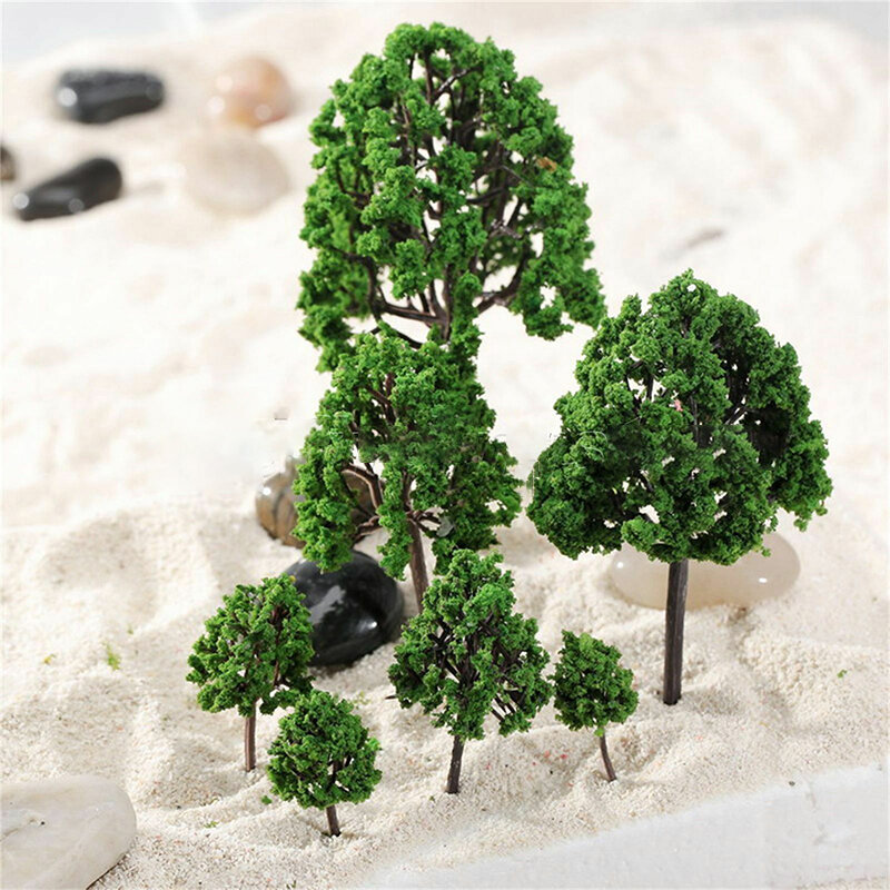 Árvores Modelo Miniatura Artificial, Mini Acessórios De Substituição, Paisagem Do Jardim De Diorama, Escala De Layout, Decoração