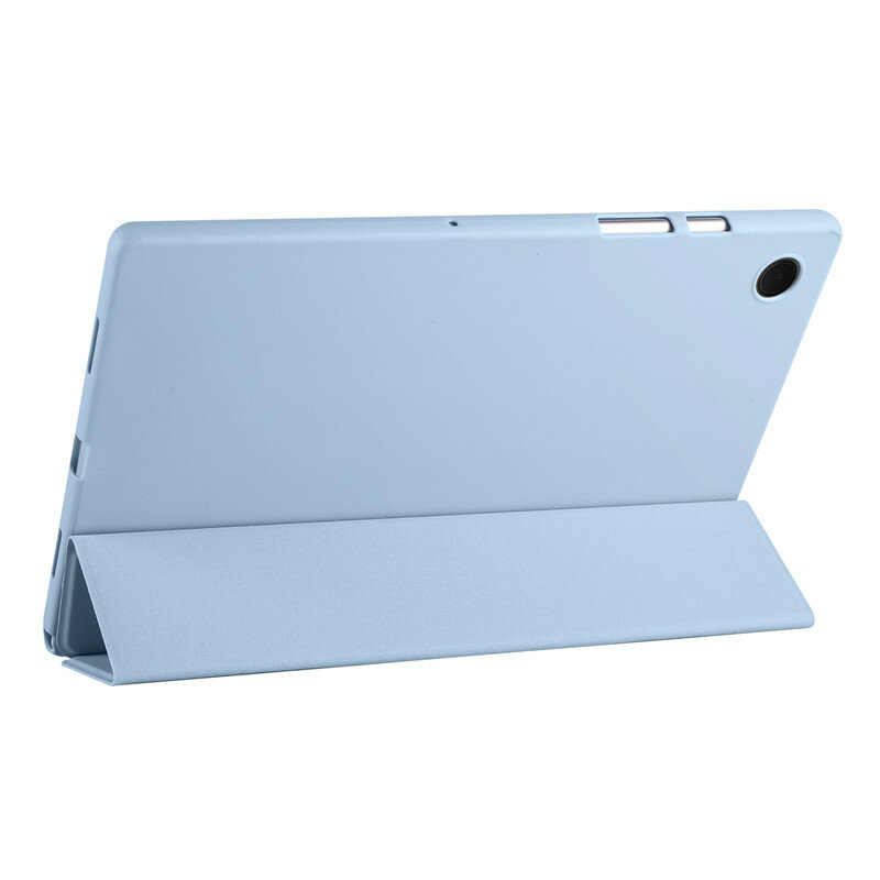 Casing untuk Samsung Galaxy Tab A9, sarung HP Coque PU kulit silikon lembut lipat belakang berdiri untuk Funda Galaxy Tab A9 A 9 A9 Plus