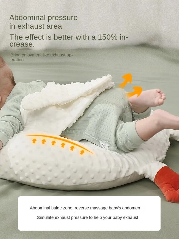 Yy Big White Geese Exhaust Pillow Baby Anti-Flatulence Intestinal Colic Baby Bed in Bed