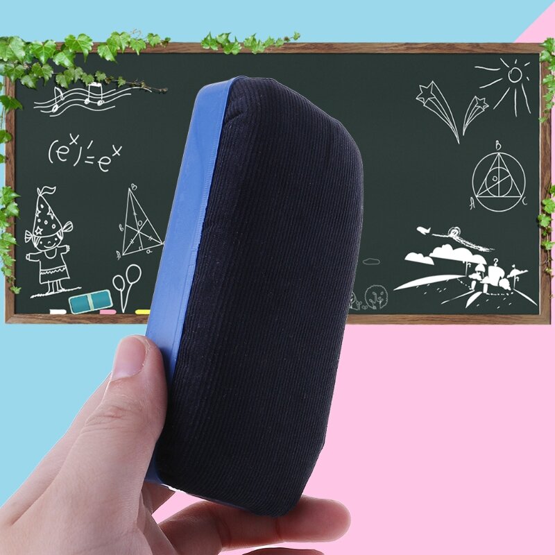 Whiteboard Eraser Board Eraser Thick Felt Bottom Surface Office Stationery Supplies for School Classroom D5QC