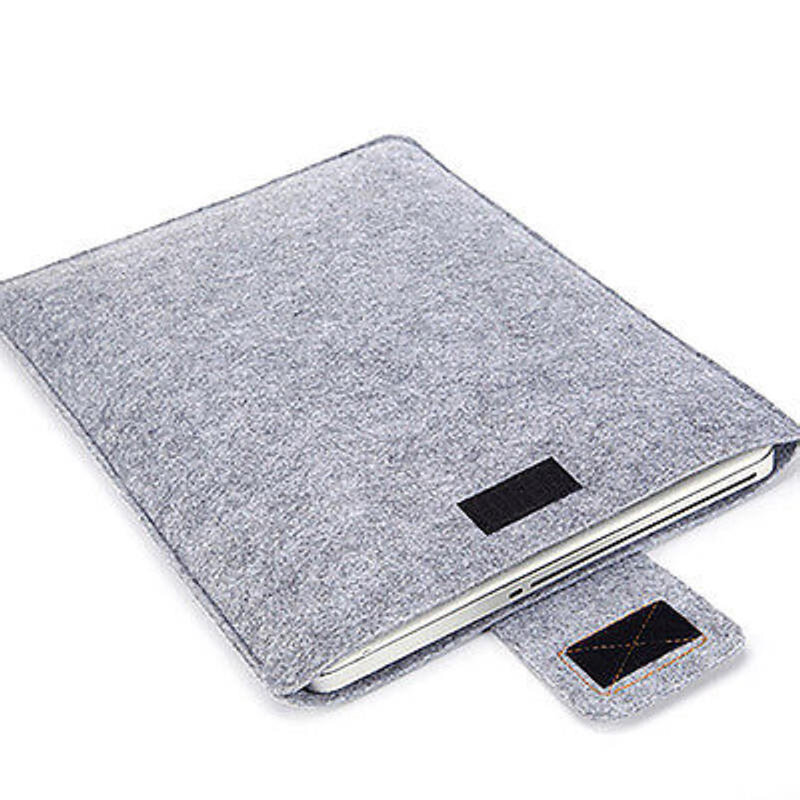 Felt Sleeve Slim Tablet Case Cover Bag for MacBooks Air Pro 11 13 15 Inch Solid Color Tablet Storage Bag