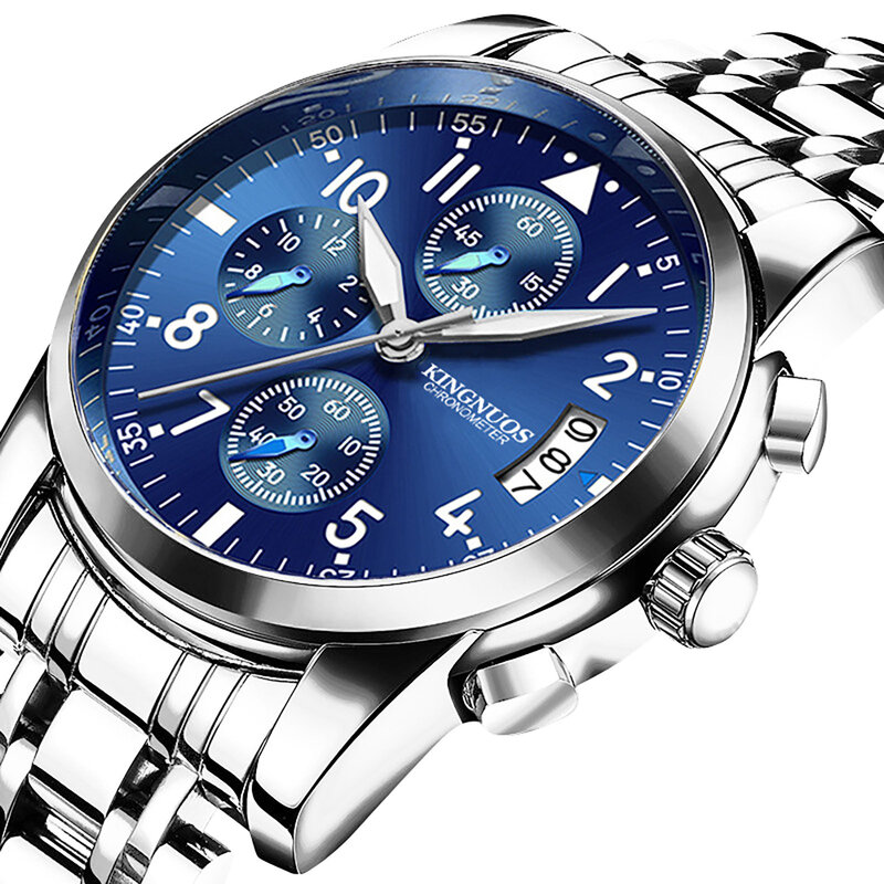 Jam tangan untuk wanita jam tangan kuarsa modis jam tangan zaitun untuk pria akurat kedap air jam tangan pria kedap air Zegarek m---ski