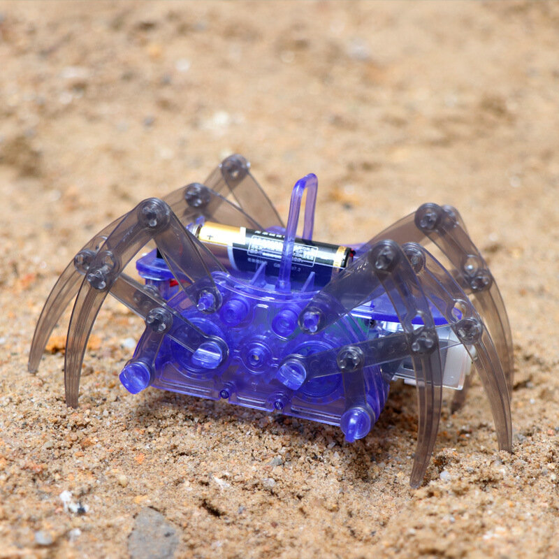 Fai da te assemblare intelligente ragno elettrico Robot giocattolo educativo Kit fai da te vendita calda assemblaggio costruzione Puzzle giocattoli di alta qualità