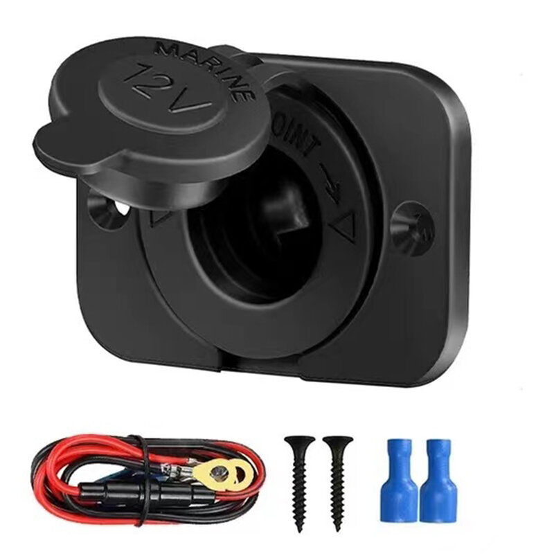 Waterproof 12V Car Lighter Socket USB Charger Power Adapter Outlet Interior Trim Outlet Accessories Electrical Equipment Supplie