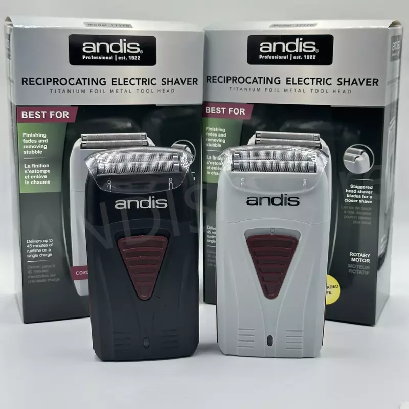 Oryginalna golarka elektryczna czyszczenie włosów litowa Andis 17170 dla mężczyzn zarost do zarostu brzytwy maszynka do golenia