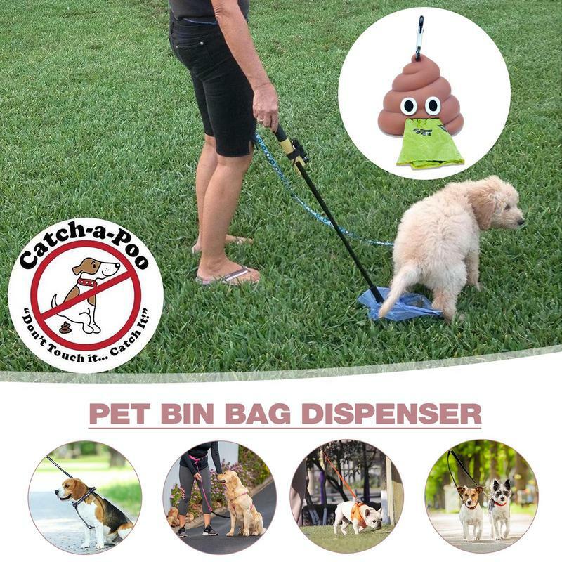 Puppy Poop Bag Poop Shape Dog Poop Bags Holder Dog Waste Bags Dispenser Wear-Resistant Dog Poop Bag Holder For Outdoor Use Park