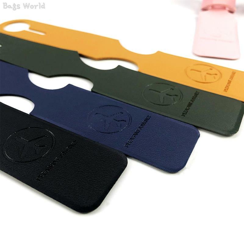 1x PU Leather Luggage Tag Portable Suitcase Identifier Label Baggage Boarding Bag Tag Name ID Address Holder Travel Accessories