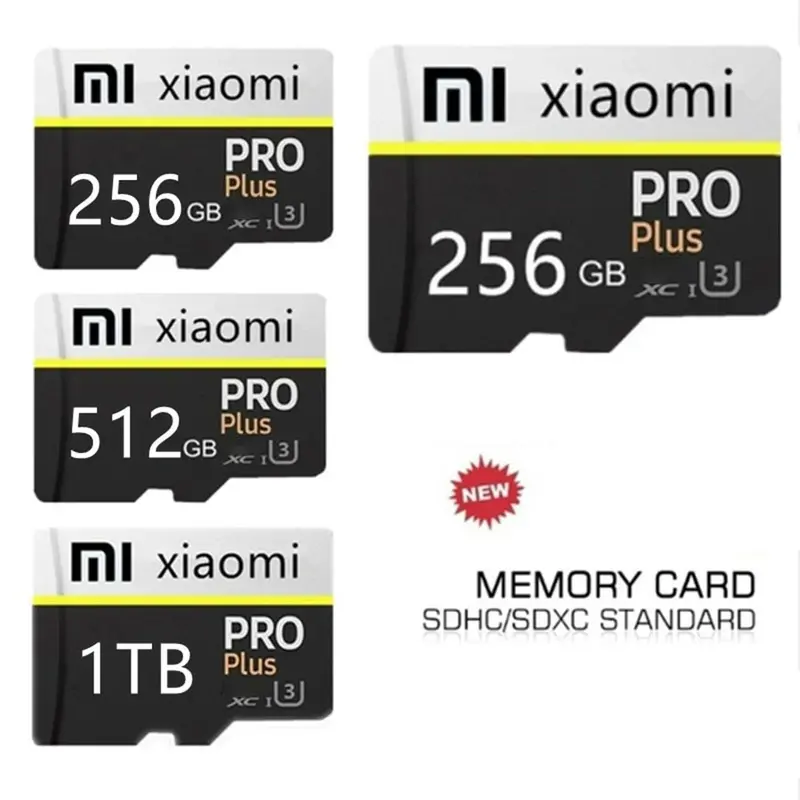 XIAOMI-tarjeta de memoria SD de alta velocidad para teléfono inteligente, dispositivo Flash de 128GB, 256GB, 512GB, Clase 10, SD/TF, para mesa, PC, cámara