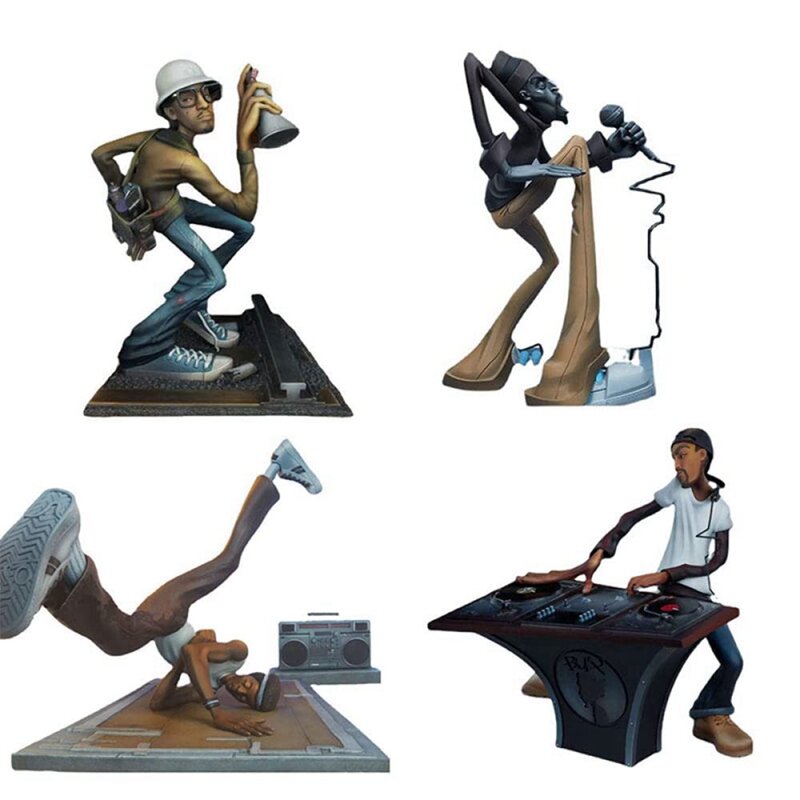 Elementy żywicy posągu artysty Hip Hop nowe elementy rzeźby Hip Hop