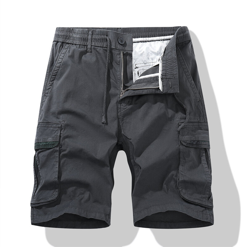 Summer Tactical Quick Drying Nylon Work Shorts Mens Casual Hiking Cargo Shorts Lightweight Outdoor Fishing Short Pants