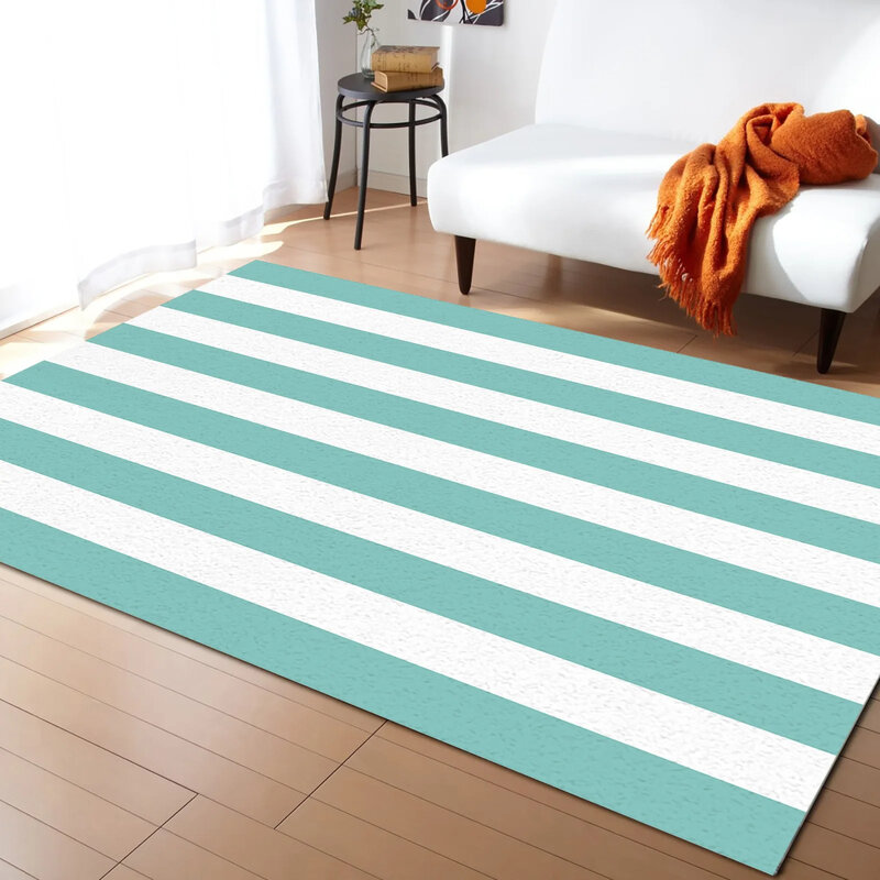 Простой полосатый ковер, современный геометрический полосатый коврик для прихожей, кухни, гостиной, детской комнаты, дома, напольный коврик
