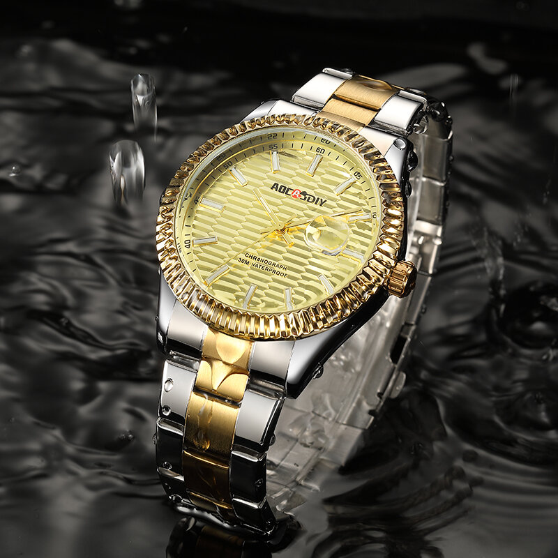 AOCASDIY Top Brand New Fashion Luxury Man Clock Business Men's Watch Chronograph Waterproof Watch for Man Relogio Masculino