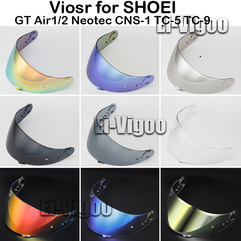 خوذة قناع ل Shoei GT الهواء 2 ، درع خوذة ، موتو الوجه درع ، الزجاج الأمامي ، قطع الأشعة فوق البنفسجية ، CNS-1 ، TC-5 ، TC-9