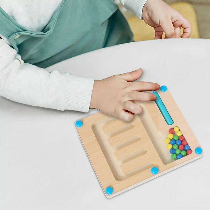 Juguete de aprendizaje temprano para niños, rompecabezas de Color madera para niños, niño, niña, preescolar