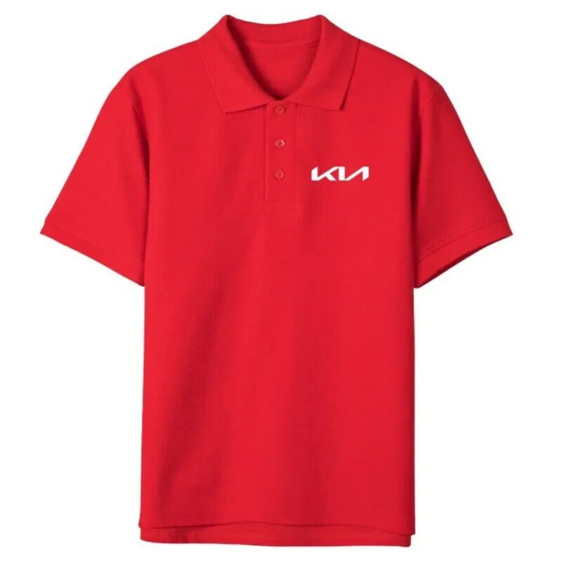 Рубашка-поло Мужская/Женская хлопковая в стиле Харадзюку, повседневная, лето 2024