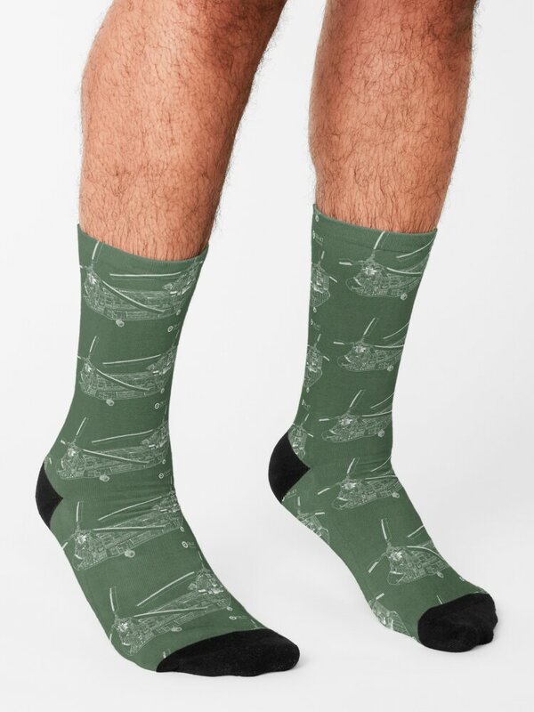 CHINOOK Socks winter thermal valentine gift ideas floral men cotton high quality Boy Socks Women's