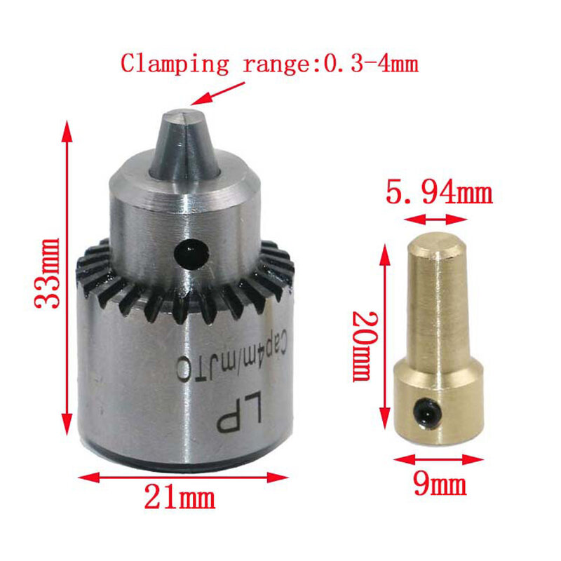 JT0 Micro Motor Drill Chuck Clamping Range 0.3-4mm Electric Motor Shaft 3.17mm Tools Ferramentas Herramientas Multimeter