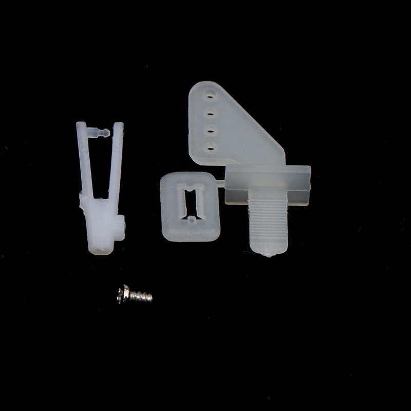 10 Sets Medium Lock On Nylon Control Horn And Clevis Set Rudder Servo Ailerons Elevators For RC Fixed Wing Airplane Parts