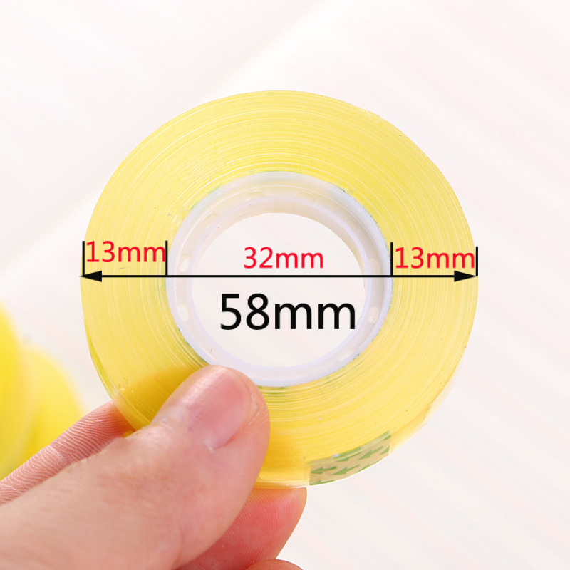 20 Pcs Transparent Tape Student Stationery Small Adhesive Tape 12mm Wide and 13mm Thick Office Supplies Wholesale Adhesive
