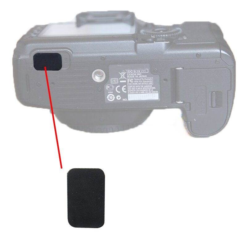 Prise carrée USB pour réparation de caméra, accessoire astronomique, caoutchouc petpour canon 5d2, 40D, 50D, 7D