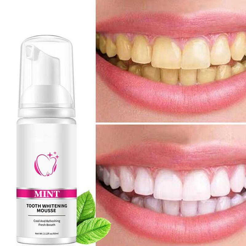White ning Zahnpasta Zähne Reinigung Mousse entfernt Flecken Reparatur Hygiene Mousse Bleaching und Färbung Zähne neu