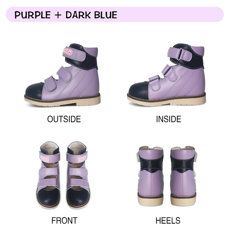 Ortoluckland Sepatu Ortopedi Anak Perempuan Musim Panas Alas Kaki Anak-anak untuk Anak Laki-laki Bayi Balita Sandal Lengkung Kaki Tertutup