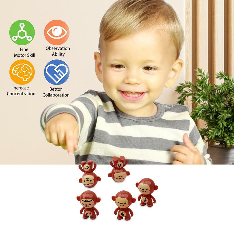 Wobble Spielzeug für Kinder pädagogische Becher Spielzeug Mini wackeln Astronaut Schneemann Affe Spielzeug Ornament umgekehrte Puppe Ornament