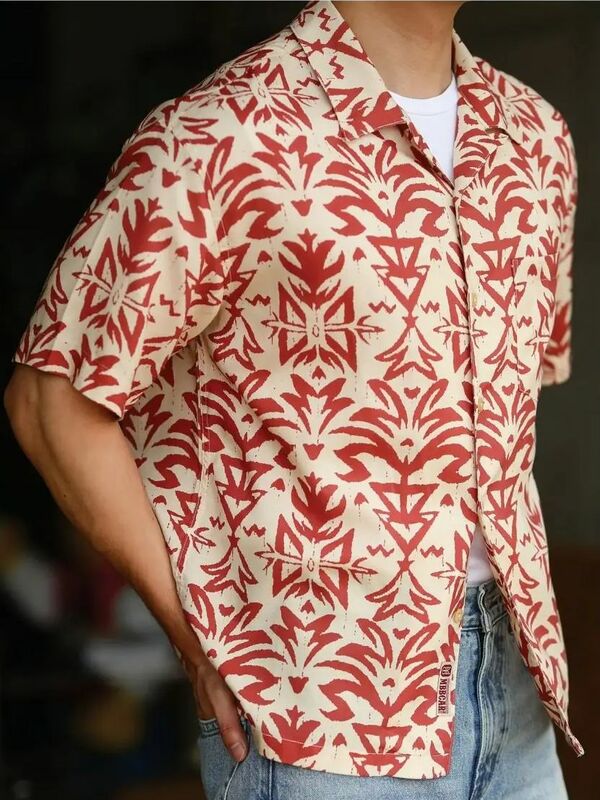 Camisas de praia havaianas casuais masculinas e femininas, tops florais soltos, roupas de secagem rápida, férias à beira-mar