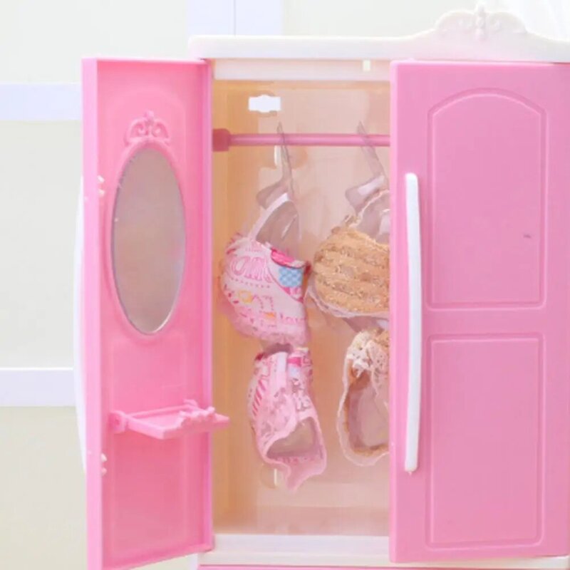 Armadio per famiglie accessori per bambole da gioco accessori per Mini accessori di moda armadio per bambini mobili per la casa dei sogni creativi giocattoli regalo per ragazze