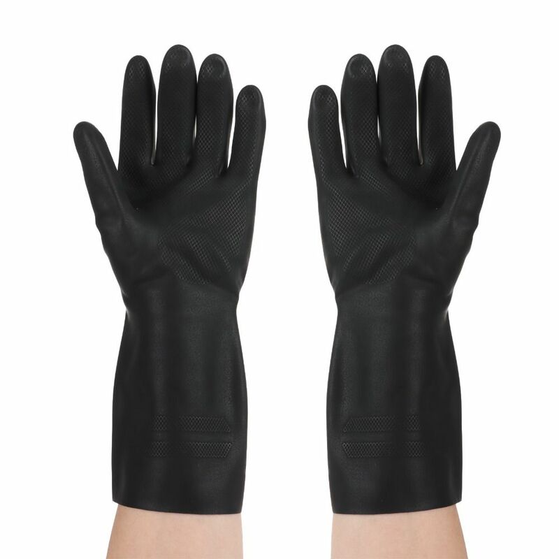 1 пара удлиненных водонепроницаемых износостойких бытовых перчаток унисекс рабочие перчатки с длинным рукавом с защитой от оттока