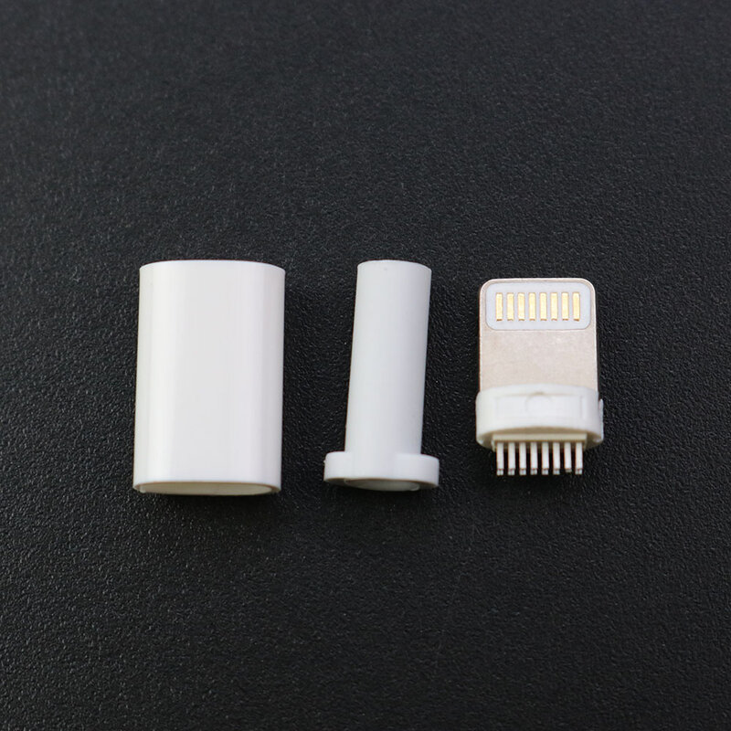 Cable de soldadura tipo 8 pines para IPhone Plus, adaptador de conector USB, convertidor, 3,0mm, 1 unidad