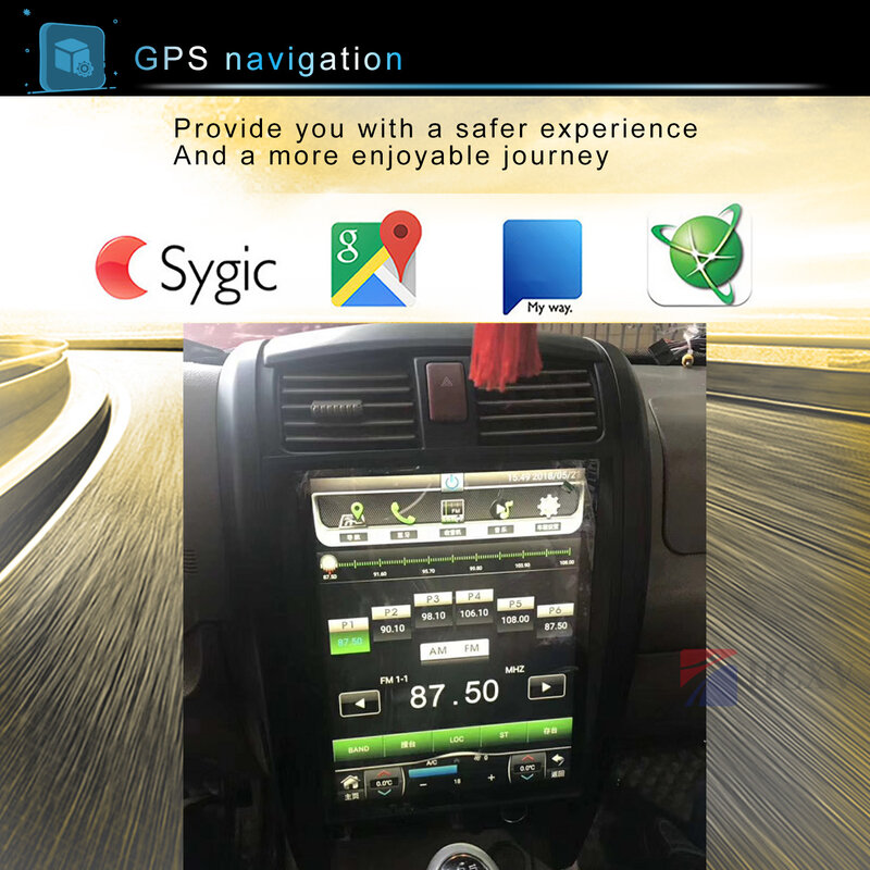 Вертикальный экран Tesla Android для GWM Great Wall H3, автомобильный мультимедийный плеер, GPS-навигация, радио, головное устройство, автомобильное стерео