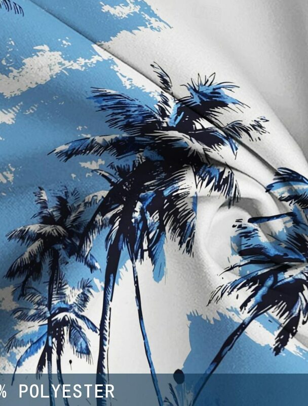 Модные мужские пляжные шорты с кокосовым деревом, Гавайские шорты, плавки с кулиской, Короткие праздничные пляжные уличные шорты в стиле Харадзюку