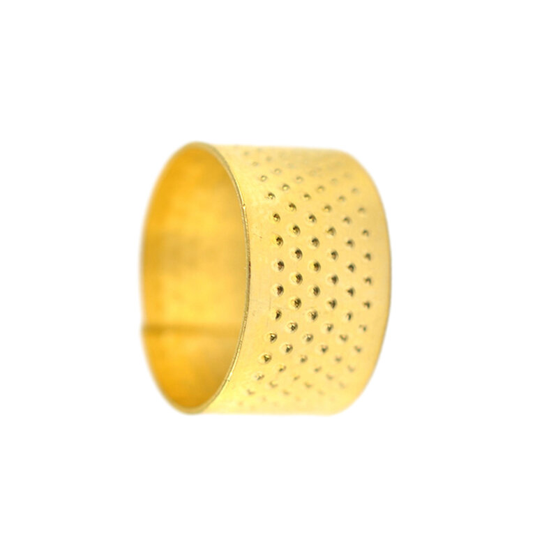 Dimensioni 18x11mm ditale antico contenuto del pacchetto in metallo dorato Retro Finger Protector ditale antico comodo da usare