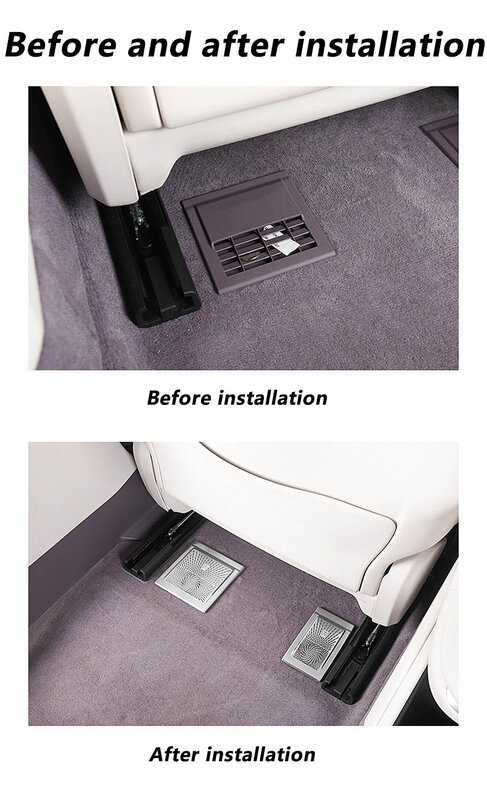 Car interior decoration accessories, air outlet protective cover, metal cover for AVATR 12 2024