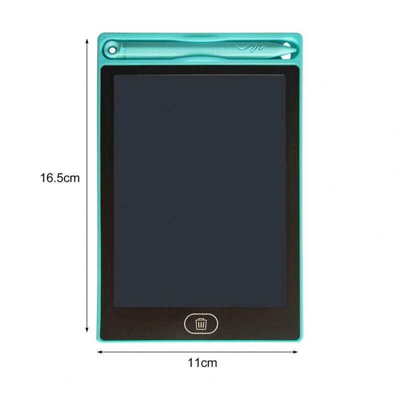 6.5 Inches Useful Writing Tablet Low Consumption Rectangle with Pen Electronic Writing Board One Key Delete