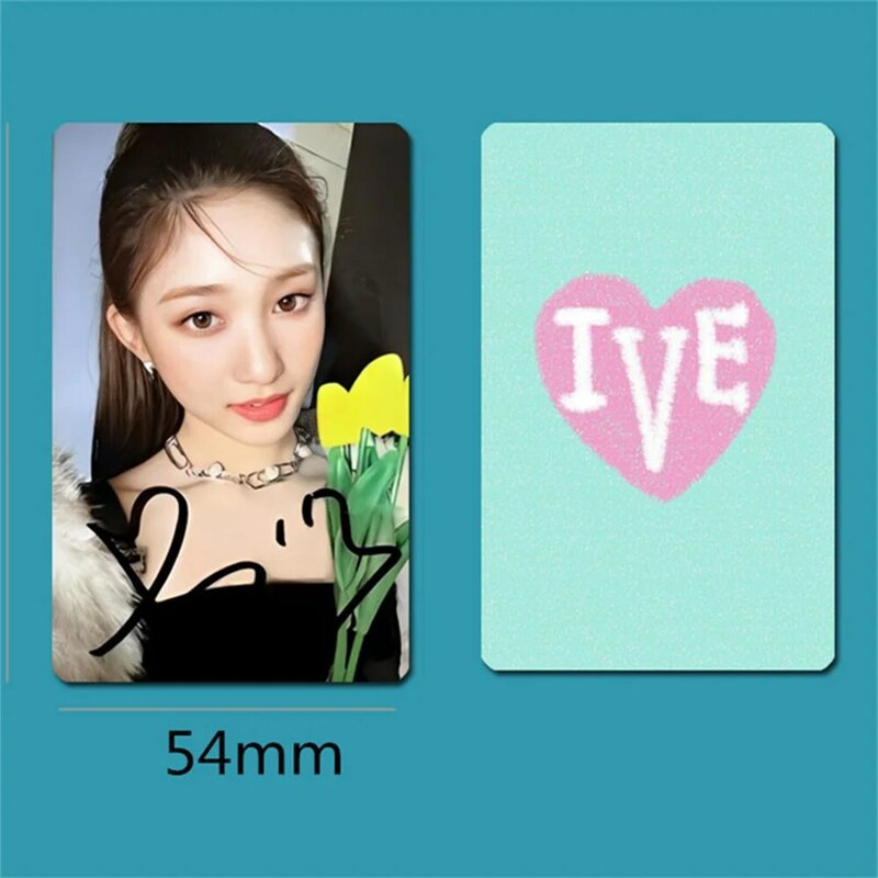 Tarjeta Lomo de 6 piezas Kpop IVE, nueva colección de postales fotográficas de la revista Wonyoung Yujin Gaeul para regalo de Fans