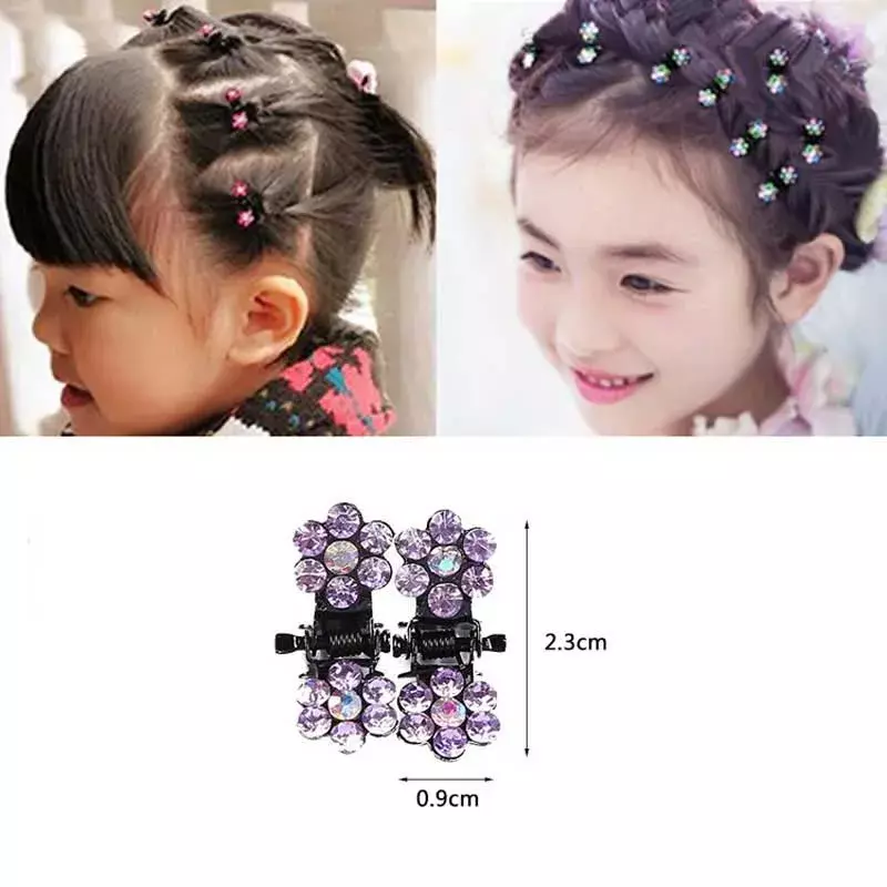 Ncmama 12 Buah/Set Klip Rambut Mini Berlian Imitasi Tanpa Selip untuk Wanita Anak Perempuan Glitter Gigi Klem Logam Aksesori Rambut Bunga