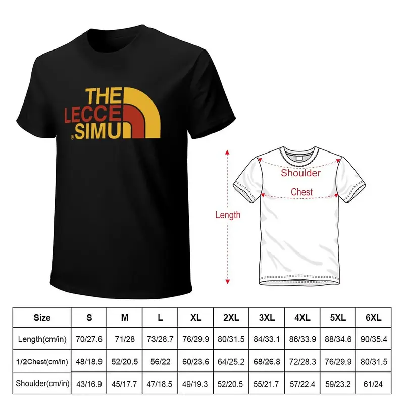 De Lecce Simu Simu-Alternatieve T-Shirt Blanks Tops Plus Maten Heren Effen T-Shirts