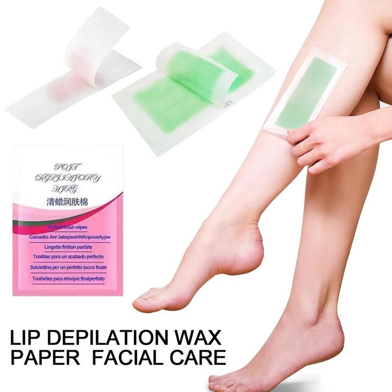 Face Wax Strips Hair Removal Tool For Caring Face Eyebrow Upper Lip Cheek Chin Middle Brow Mustache Women Beauty Tools K3R8