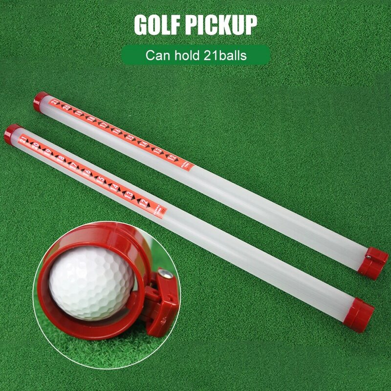 Premium Golf Ball Retriever Professional กอล์ฟ Picker อลูมิเนียมทนทานหลอดที่ถอดออกได้ Collector สามารถถือ23ลูก