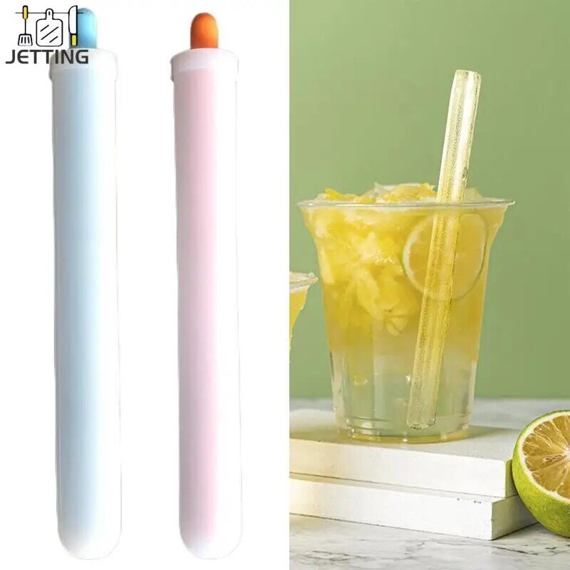 1Pcs Ice Straw Molds Silicone Ice Straw Molds Drinking Straw Mould Reusable StrawMold