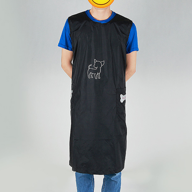 Serving Utensils Grooming Apron Cat Bathing Suit Shop Clothes Anti Hair Serving Utensils Nylon Grooming Apron with Pocket for