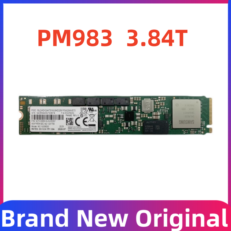 Новый твердотельный накопитель PM983 1,92 T 3,84 T ssd 22110 nvme 1,88 T протокол PCEI3.0 независимая кэш-память защита от отключения питания для Samsung