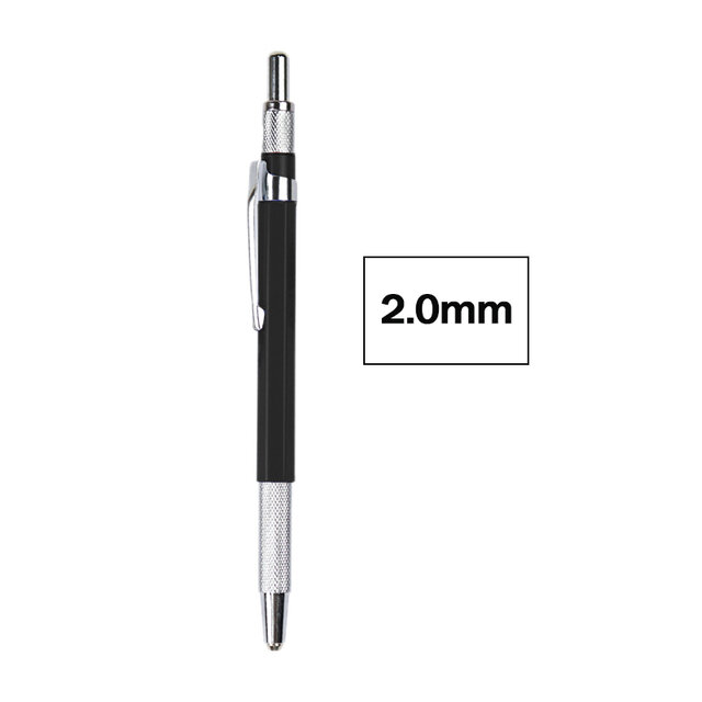 DEDEDEPRAISE 프레스 타입 자동 기계식 연필 리필, 컬러 연필 리드, 두꺼운 리드, 코어, 리필 교체, 2.0mm, 36 색