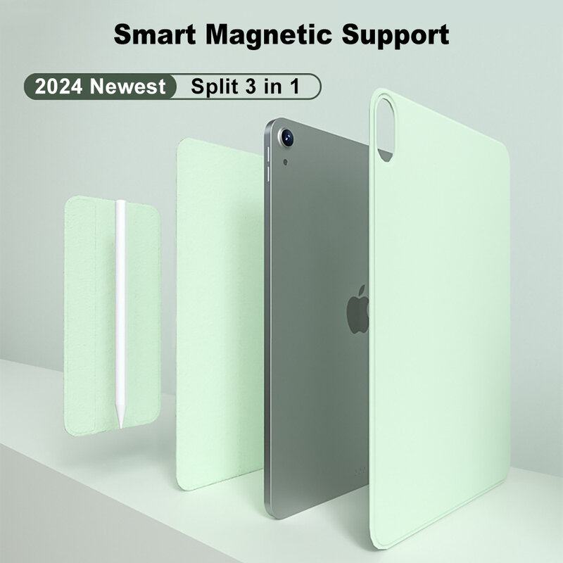 Smart Folio for iPad 10th Generation Case 2022 M2 iPad Air 5 Case 2020 Pro 11 12.9 4th Funda 2021 Mini 6 magnetically M4 capa